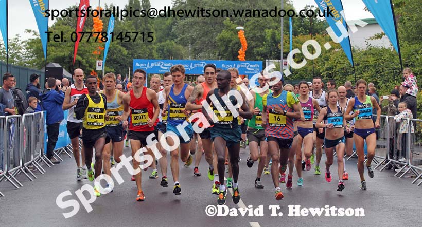Start of the BUPA Great North 10k. Photo: David T. Hewitson/Sports for All Pics